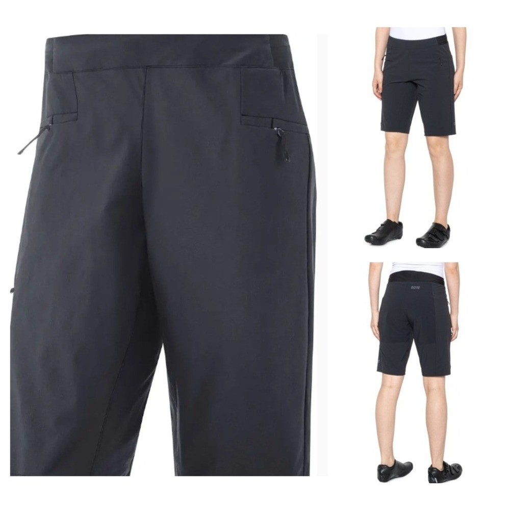 GORE WEAR Explore Cycling Shorts Womens XS Black DWR Stretch MTB‎ Trail